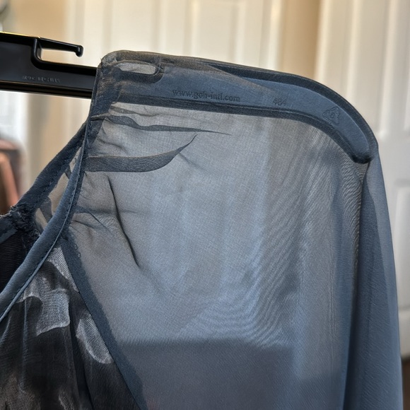 Tempo Paris..Beautiful slate blue women’s blouse. - Picture 3 of 7